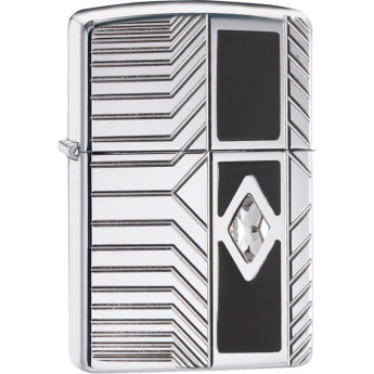 Zippo Armor 29669 — гравировка и кристалл Swarovski