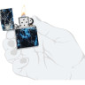 Зажигалка Zippo Lightning 48610, Glow In The Dark Green